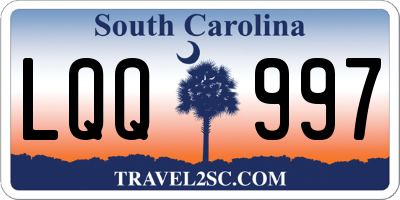 SC license plate LQQ997