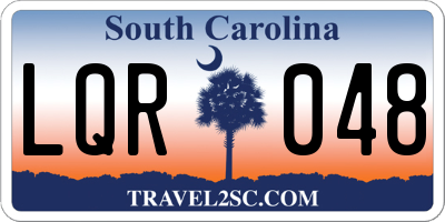 SC license plate LQR048