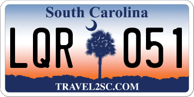 SC license plate LQR051