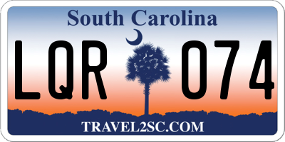SC license plate LQR074