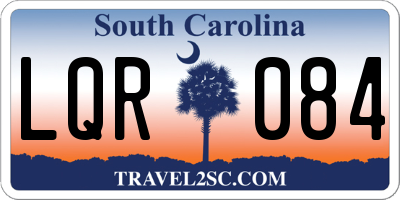 SC license plate LQR084