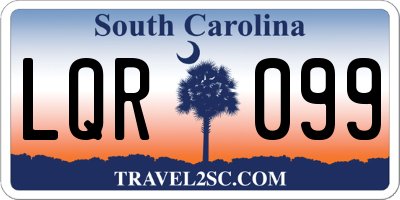 SC license plate LQR099