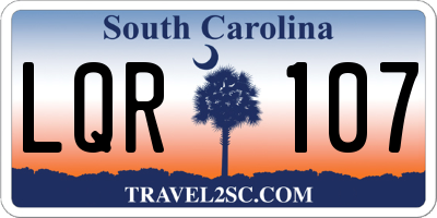SC license plate LQR107