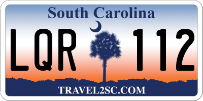SC license plate LQR112
