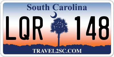 SC license plate LQR148