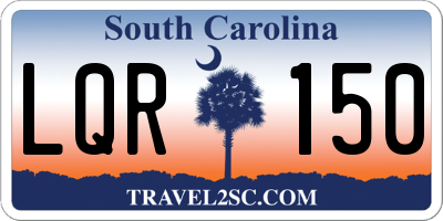 SC license plate LQR150