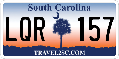 SC license plate LQR157