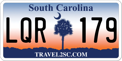 SC license plate LQR179