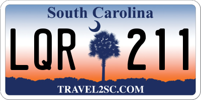 SC license plate LQR211
