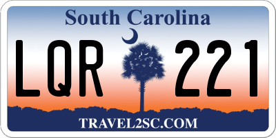 SC license plate LQR221