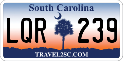 SC license plate LQR239