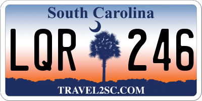 SC license plate LQR246
