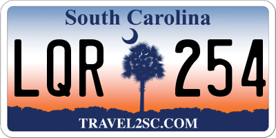 SC license plate LQR254