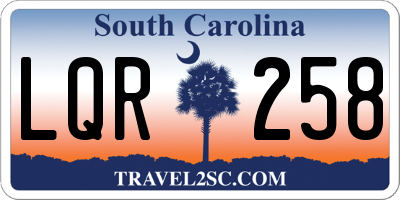 SC license plate LQR258