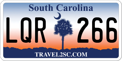 SC license plate LQR266