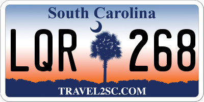 SC license plate LQR268