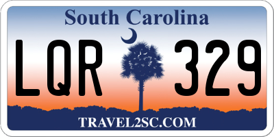 SC license plate LQR329