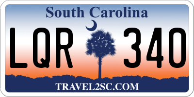 SC license plate LQR340