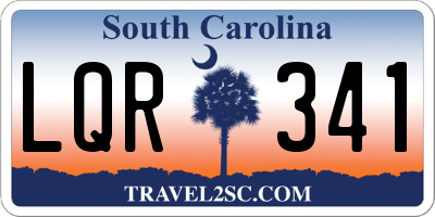 SC license plate LQR341