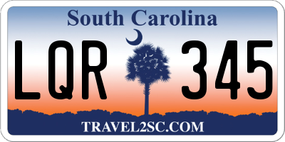 SC license plate LQR345