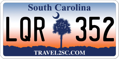 SC license plate LQR352