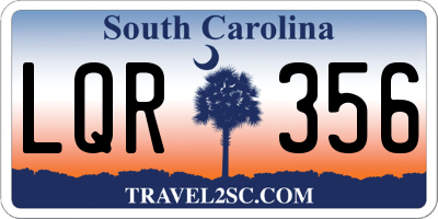 SC license plate LQR356