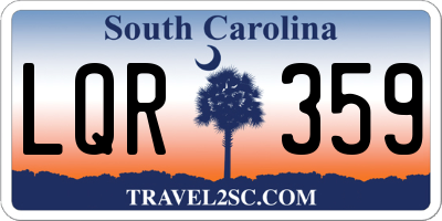 SC license plate LQR359