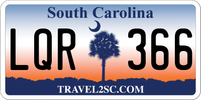 SC license plate LQR366