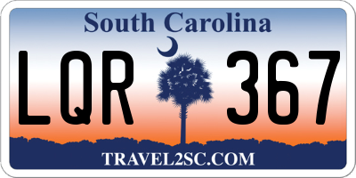 SC license plate LQR367
