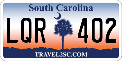 SC license plate LQR402
