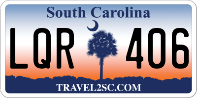 SC license plate LQR406