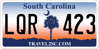 SC license plate LQR423