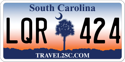 SC license plate LQR424