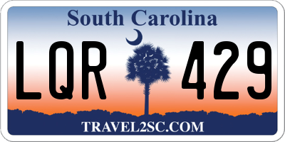 SC license plate LQR429