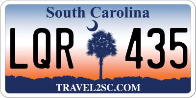 SC license plate LQR435