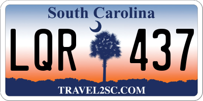 SC license plate LQR437