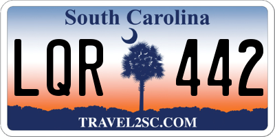 SC license plate LQR442