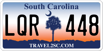 SC license plate LQR448