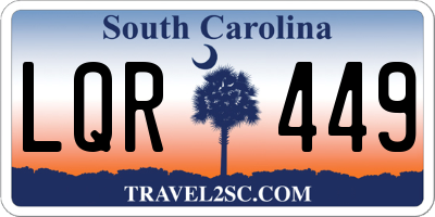 SC license plate LQR449