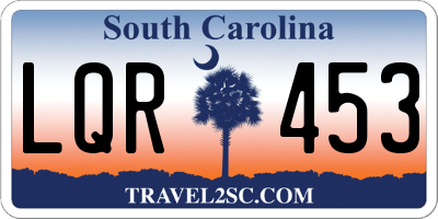 SC license plate LQR453