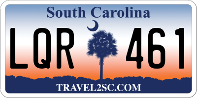 SC license plate LQR461