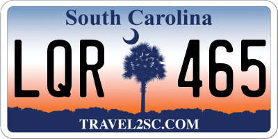 SC license plate LQR465
