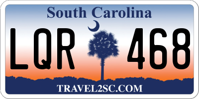 SC license plate LQR468