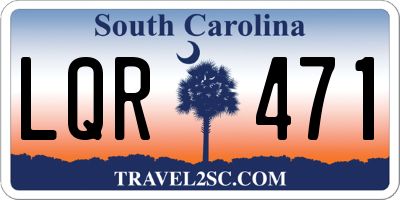 SC license plate LQR471
