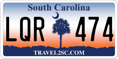 SC license plate LQR474