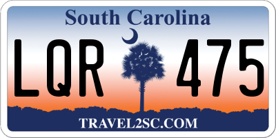 SC license plate LQR475
