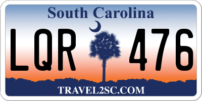 SC license plate LQR476
