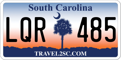 SC license plate LQR485