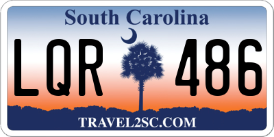 SC license plate LQR486