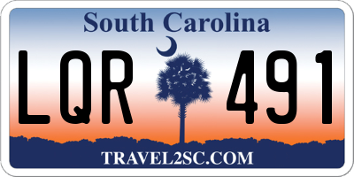 SC license plate LQR491